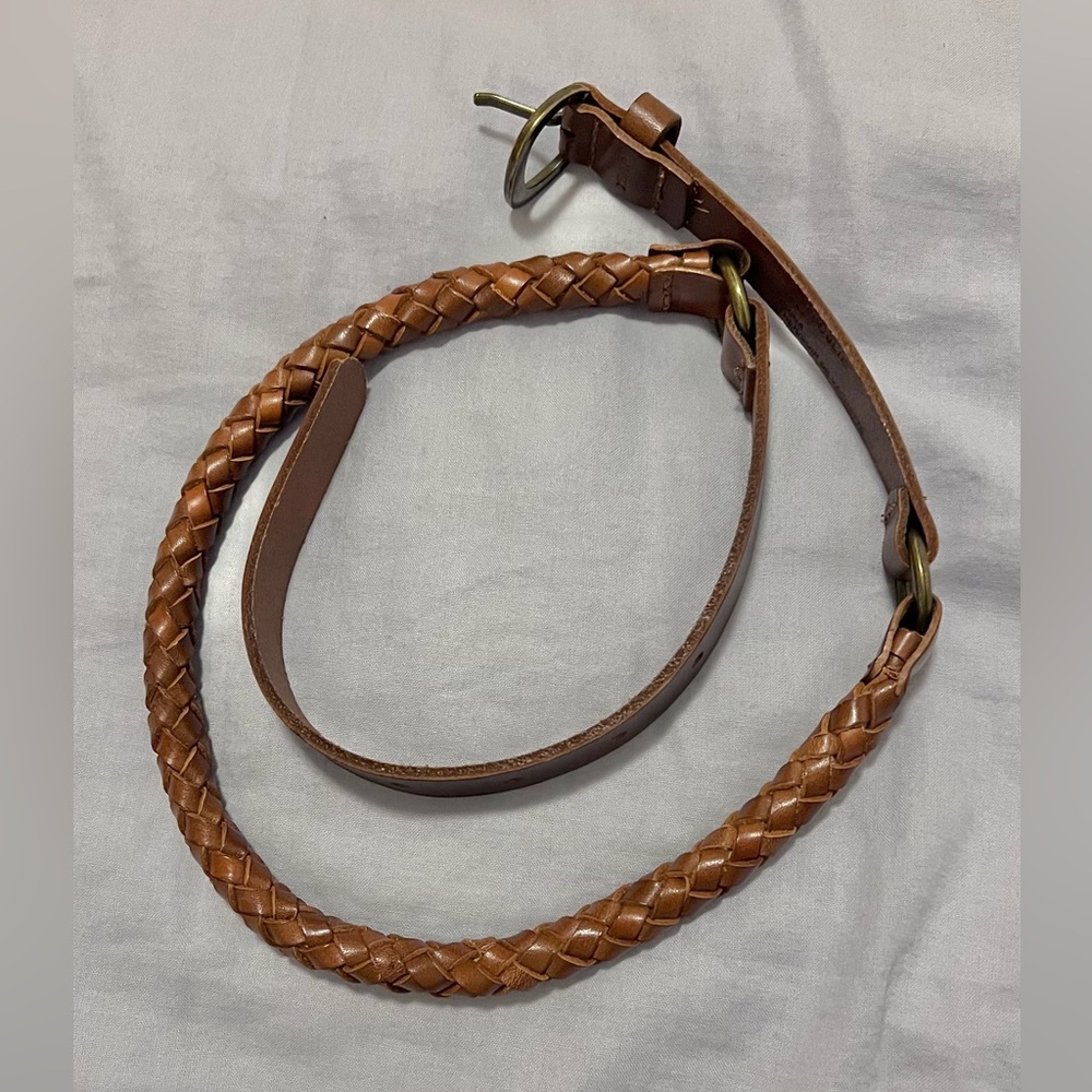 Banana Republic Braided Leather Belt - Brown
